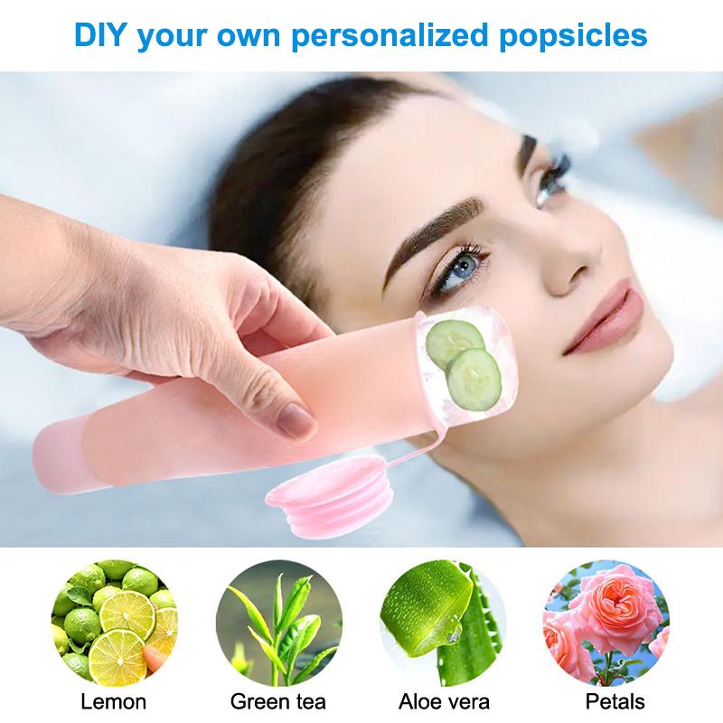 ถาดน้ำแข็งซิลิโคนรูปทรงลูกบาศก - Face Ice Roller Puffiness บทวิจารณ์และราคา
